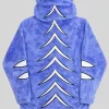 KPop Demon Hunters Chibi Derpy Tiger The demon cat Blue Sherpa Hoodie
