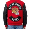 Kansas City Chiefs Born For Sport Red and Black Varsity Jacket Back
