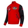 Kansas City Chiefs Born For Sport Red and Black Varsity Jacket Front