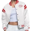 Kansas City Chiefs Full Count White Satin Jacket