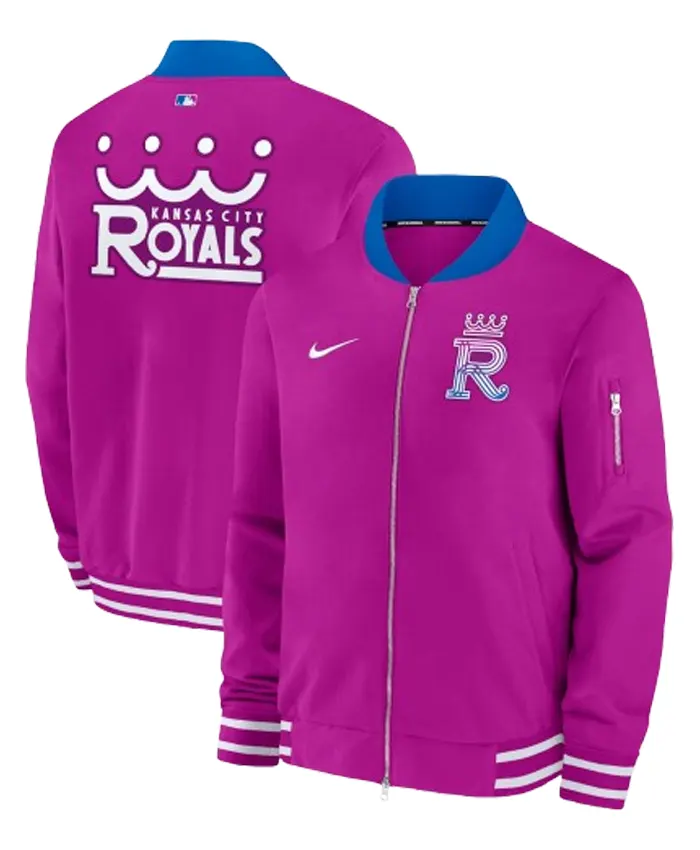 Kansas City Royals Nike Purple 2026 City Connect Bomber Jacket