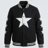 Kanye West Daughter North 12 Black bomber Jacket Front
