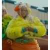Keke Palmer I Love Boosters Yellow Fur Jacket