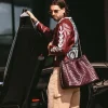 KidSuper x Mercedes Benz Dominik Szoboszlai Burgundy Racer Jacket For Men and Womwn