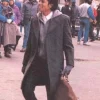 King of Pop Michael Jackson Street King Gray Wool Coat Front