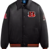 Kith x NFL Bengals Black Bomber Jacket