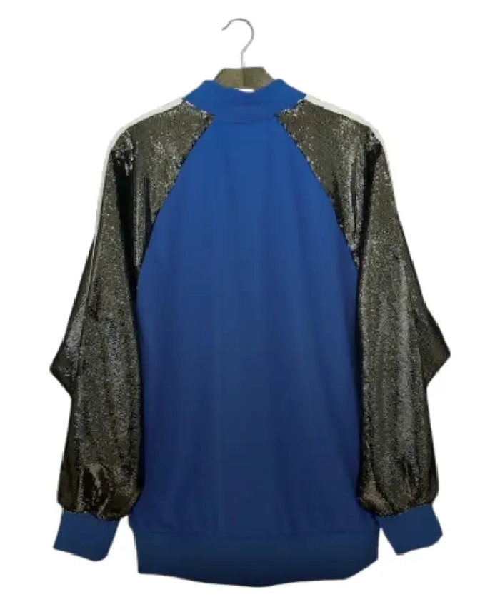 Korn x Adidas Sequin Blue Track Jacket For Sale