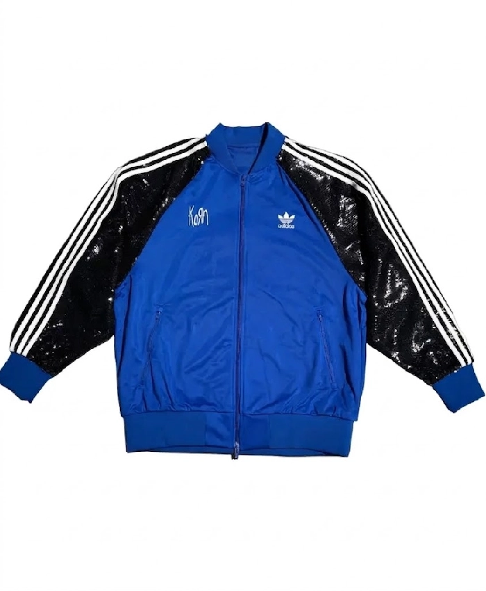 Korn x Adidas Sequin Blue Track Jacket