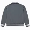 LA Dodgers Batting Practice Black Full Zip Jacket Grey Back