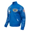LA Dodgers Born For Sport Blue Varsity Jacket Side