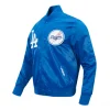 LA Dodgers City Arch Blue Satin Bomber Jacket Side