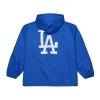 LA Dodgers Coaches Royal Windbreaker Hooded Jacket For Sale