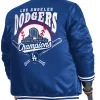 LA Dodgers Starter Royal Adaptive Champions Varsity Jacket For Sale