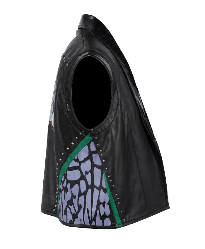 LA Knight WrestleMania 42 Black Leather Vest
