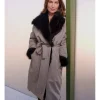 Laetitia Casta Dior Fall 2026 Shearling Coat Front