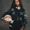 Las Vegas Aces Vashtie x Fanatics WNBA Black Varsity Jacket
