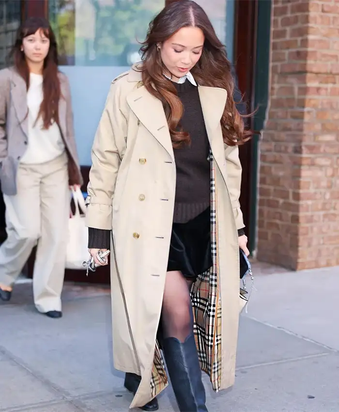 Laufey NYC 2026 Beige Coat