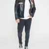 Le Mans Steve McQueen Black Leather Jacket For Sale