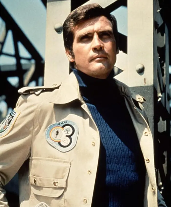 Six Million Dollar Man jacket with zipper closure