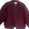 Lisa Babies S01 Burgundy Quilted Jacket For Sale