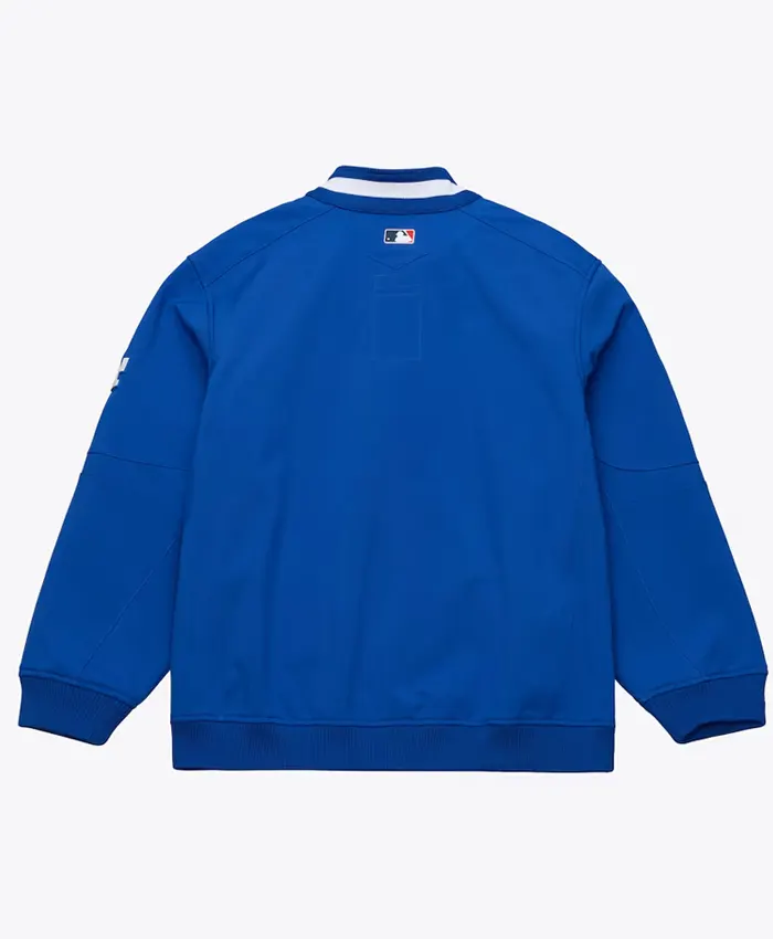 Los Angeles Dodgers 2008 Full-Zip Royal Bomber Jacket Back