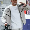 Los Angeles Dodgers Nike Tech Fleece Pullover Grey Jacket Front