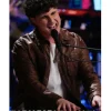 Lucas West The Voice S29 Brown Leather Jacket