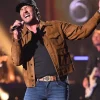 Luke Bryan 2026 Brown Suede Jacket Front