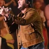 Luke Bryan American Idol Brown Suede Jacket Side