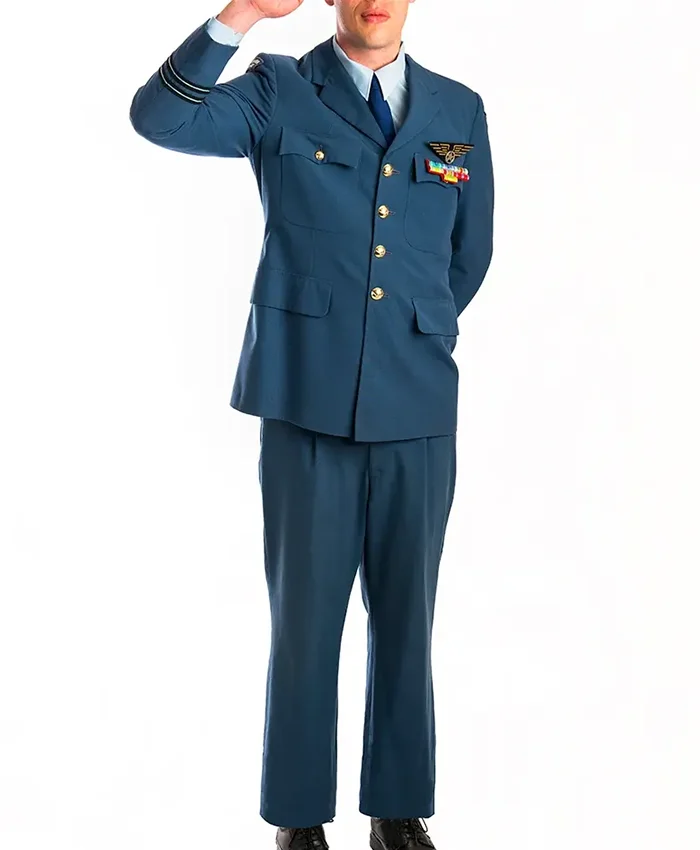 Major Tony Nelson I Dream of Jeannie Larry Hagman Costume Suit Air Force Uniform For Halloween