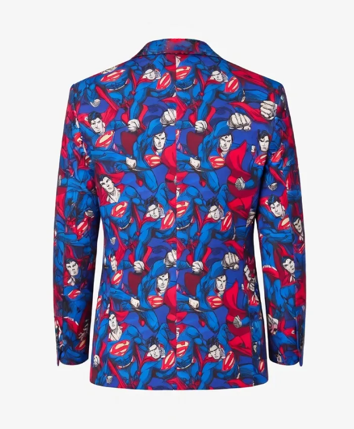 Man of Tomorrow Superman Multicolor Suit Back
