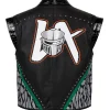 Black Leather Vest Inspired by LA Knight WrestleMania 42