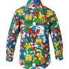 Mens Super Mario Dress Shirt Back