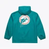 Miami Dolphins Coaches Aqua Windbreaker Hooded Jacket For Sale