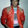 Michael 2026 Jaafar Jackson Red Leather Jacket