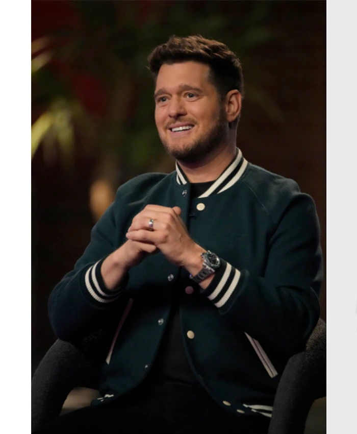 Michael Buble The Voice S26 Green Varsity Jacket