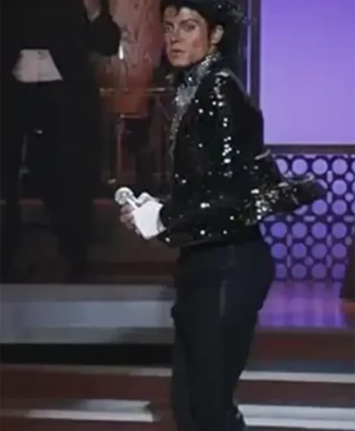 Michael Jaafar Jackson Sequin Blazer Side