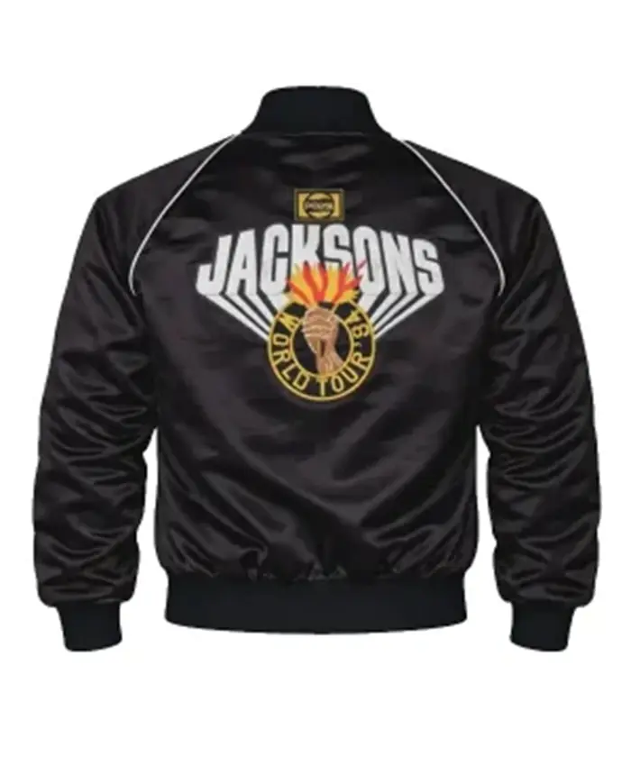 Michael Jackson The Jacksons Victory Tour Jacket Black Back