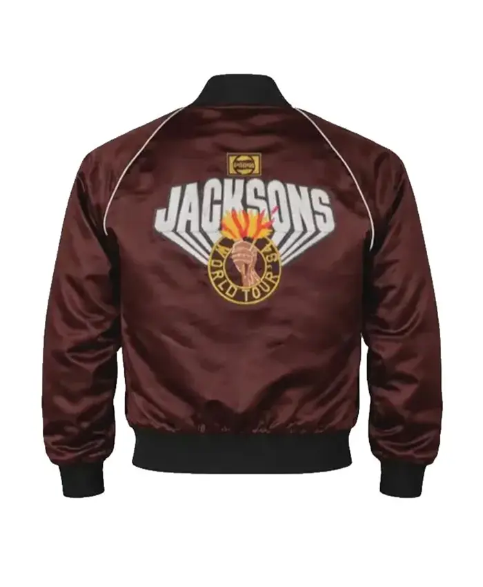 Michael Jackson The Jacksons Victory Tour Jacket Brown Back