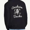 Mighty Ducks Franchise Black Full Zip Jacket Back