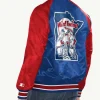 Minnesota Twins Inductee Blue and Red Full-Snap Satin Varsity Jacket Back