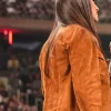 Monday Night RAW Stephanie McMahon Brown Suede Leather Jacket