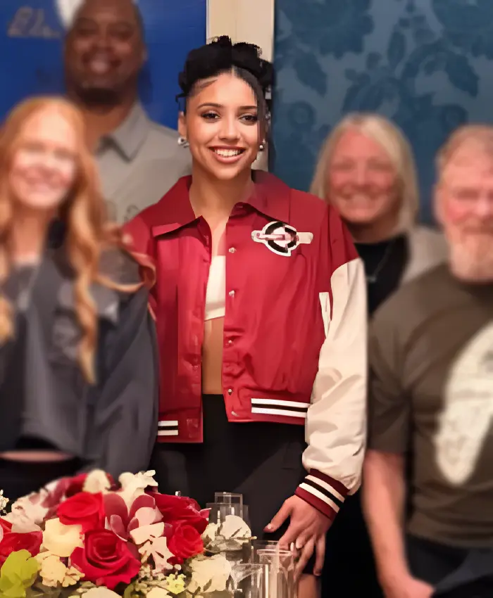 NY Jordan Azzi Fudd Varsity Jacket Front