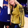 Natasha Bedingfield Yellow NY Sequined Wool Jacket Left