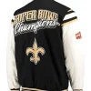 New Orleans Saints Victory Varsity Jacket Back