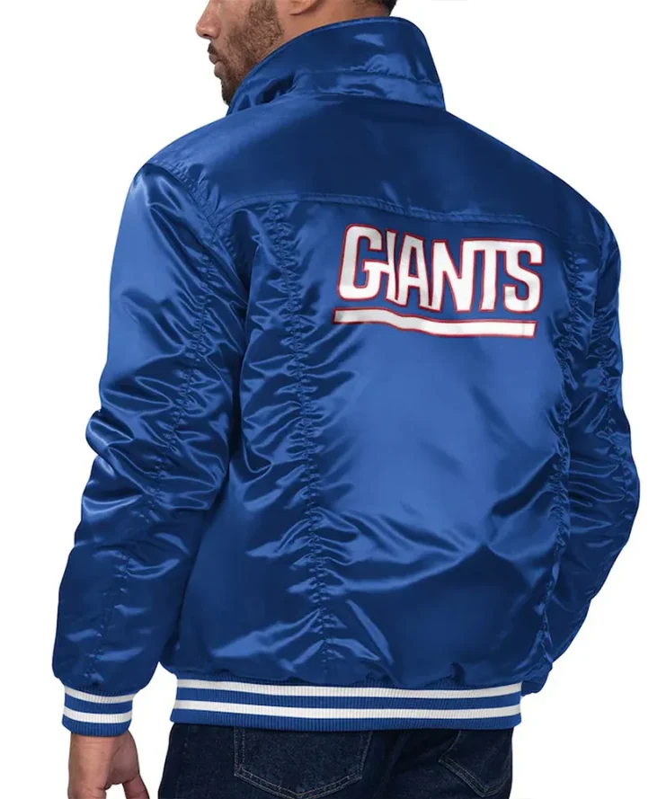 New York Giants Silver Tab Trucker Jacket Back