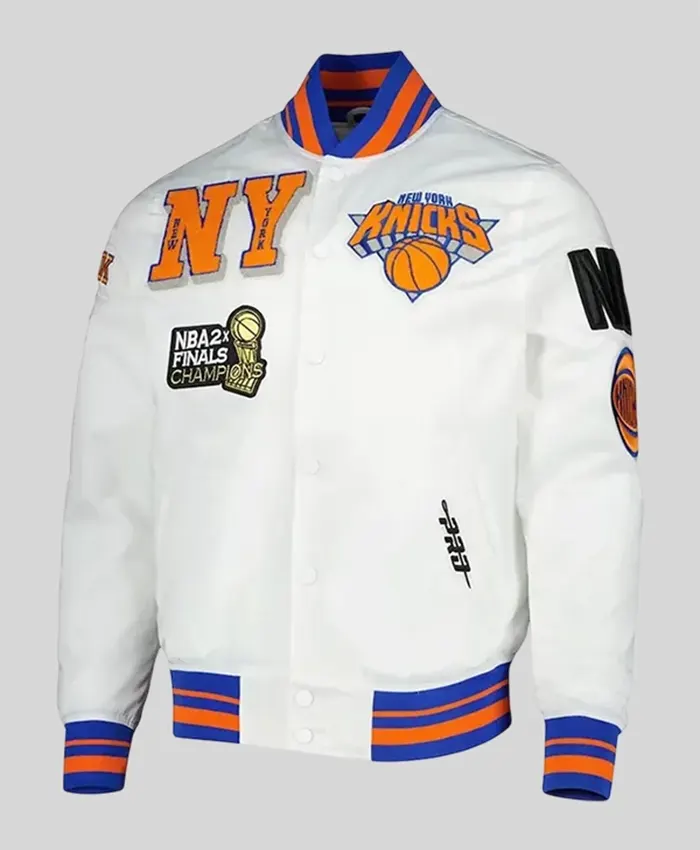 New York Knicks 2x Finals Champions Mash Up Capsule Jacket For Sale