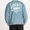 New York Liberty The Wild Collective Denim Conductor Jacket Back