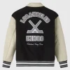 OVO Los Angeles Kings Black & Beige Varsity Jacket Back