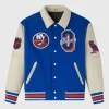 OVO New York Islanders Blue & Beige Varsity Jacket